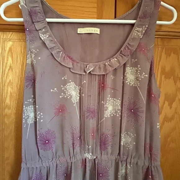 Hinge Lavender Floral Kids Dress - Picture 2 of 5